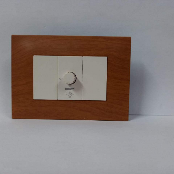 DIMMER BEIGE SILUM PLACA PINO.