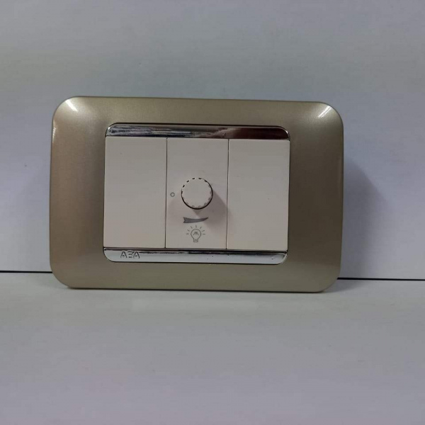 DIMMER BEIGE DUET PLACA ORO RIBETE PLATA.