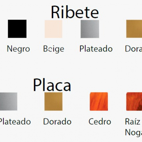 COLORES DE LAS PLACAS DUET.