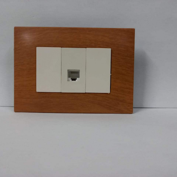 RJ45 BEIGE SILUM PLACA PINO.