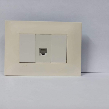 RJ45 BEIGE SILUM PLACA BLANCA