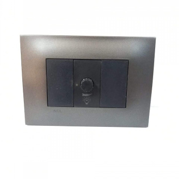 DIMMER NEGRO SILUM PLACA GRAFITO